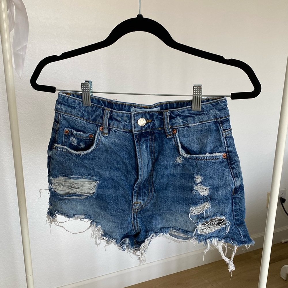 Zara Blue Jean Shorts